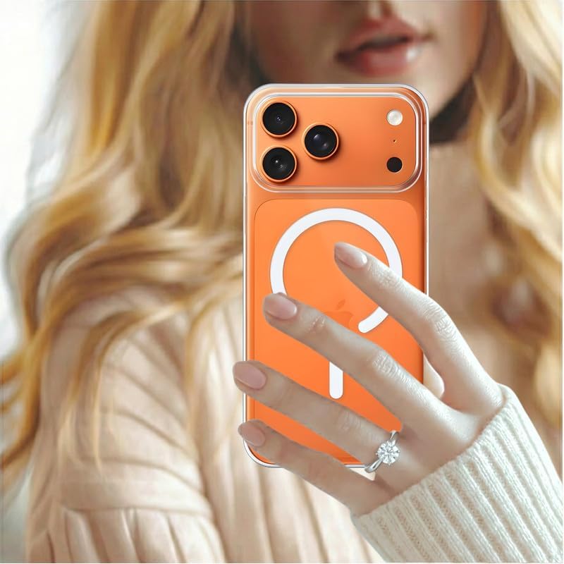 iPhone 17 Series Compatible With MagSafe Anti-Yellow Case.