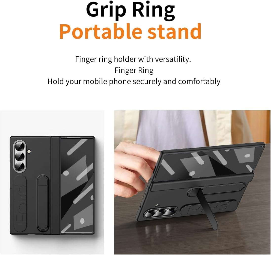 Silicone Hegemony Series with Stand Band & Front Glass Case.
