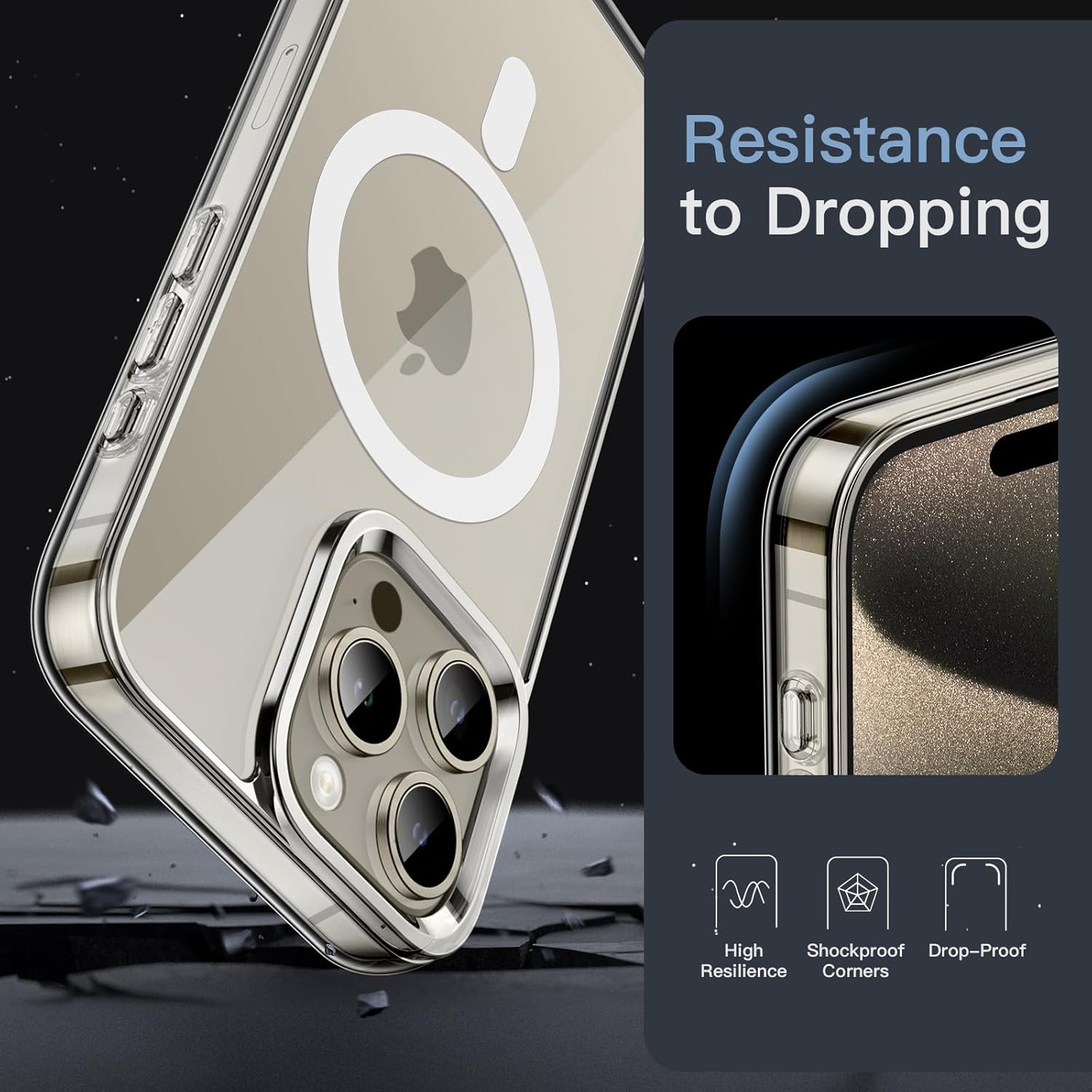 iPhone 15 Series Anti-Yellow Case Compatible With MagSafe
