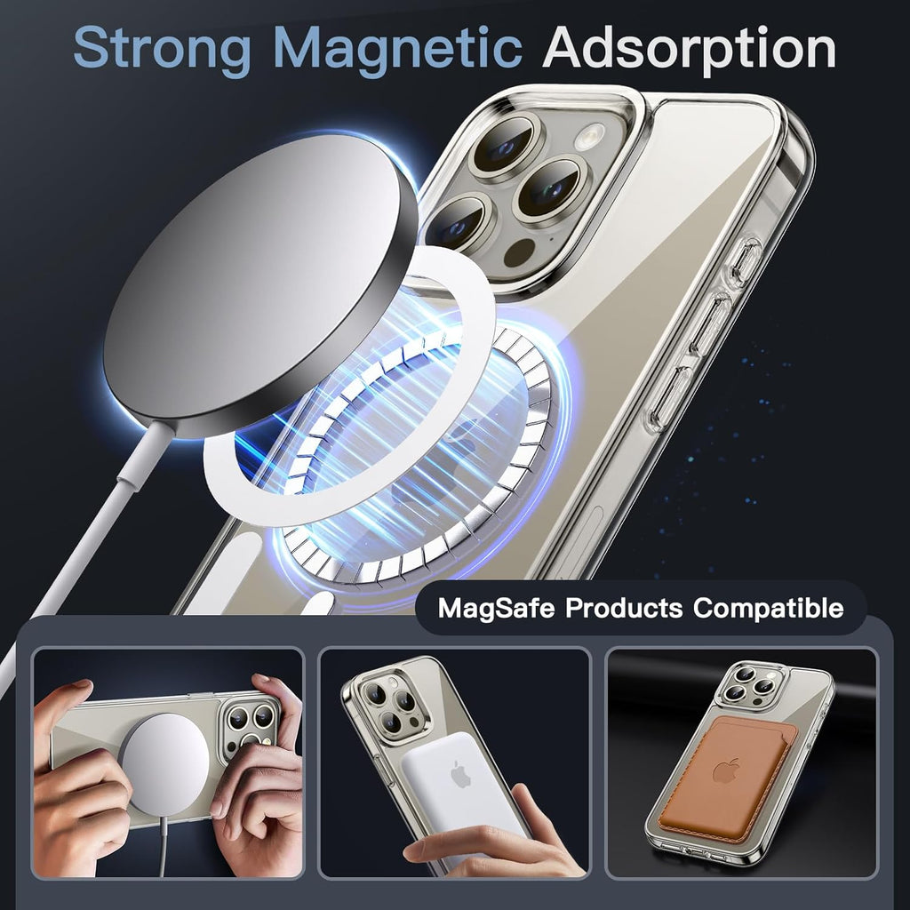 iPhone 15 Series Anti-Yellow Case Compatible With MagSafe