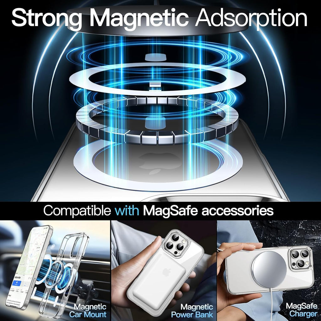 iPhone 16 Series Anti-Yellow Case Compatible With MagSafe.