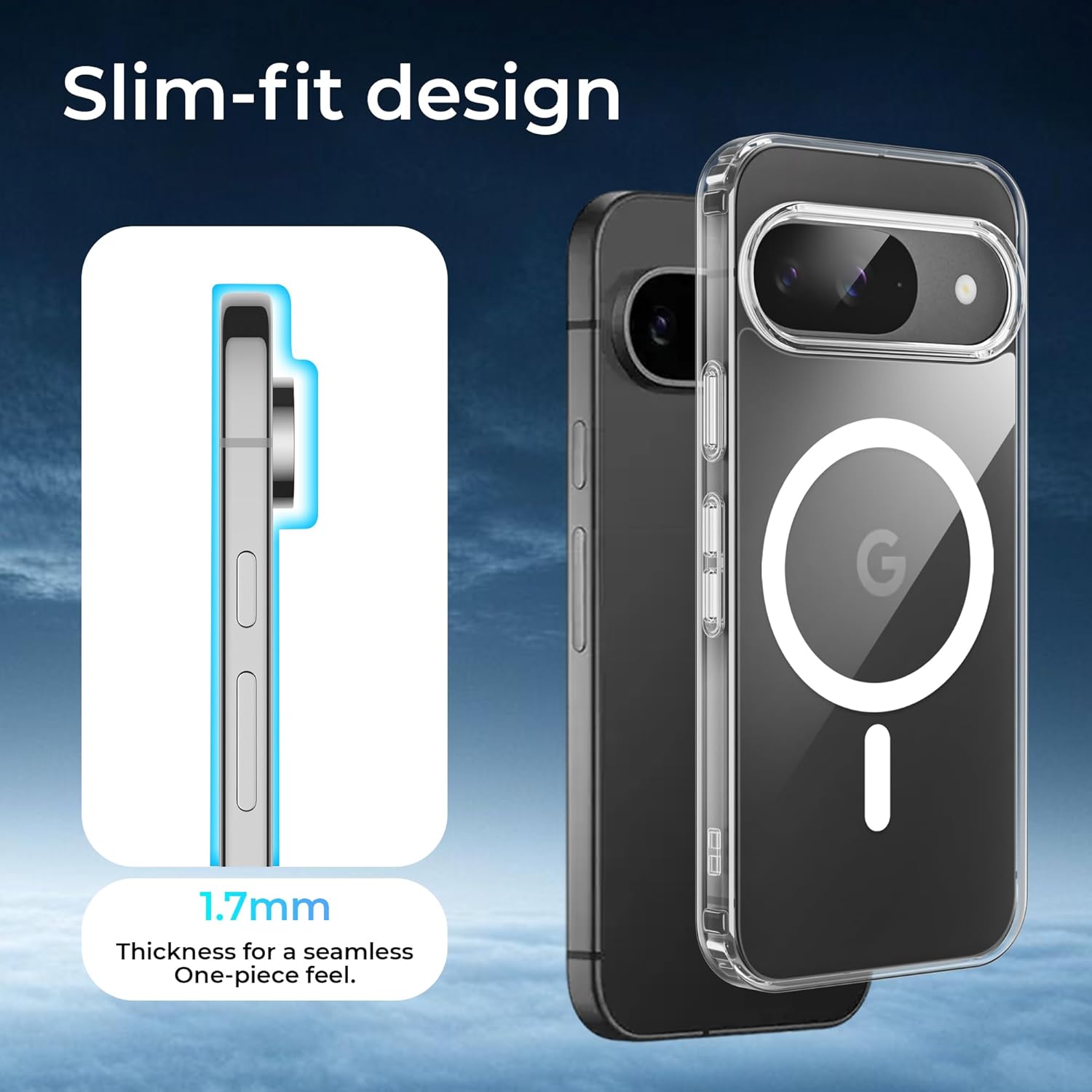 Google Pixel 9 Series Anti Yellow Magsafe Clear Case