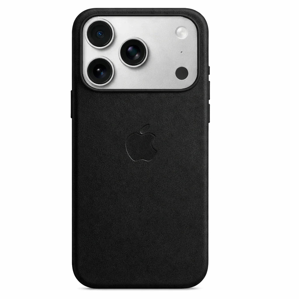 iPhone Metal Button Leather Case.