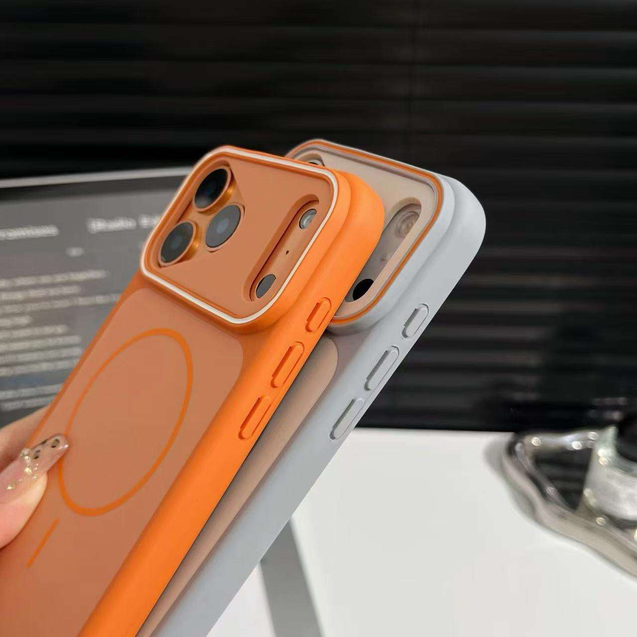 Luxury Dual Armor Magnetic Frosted Case.