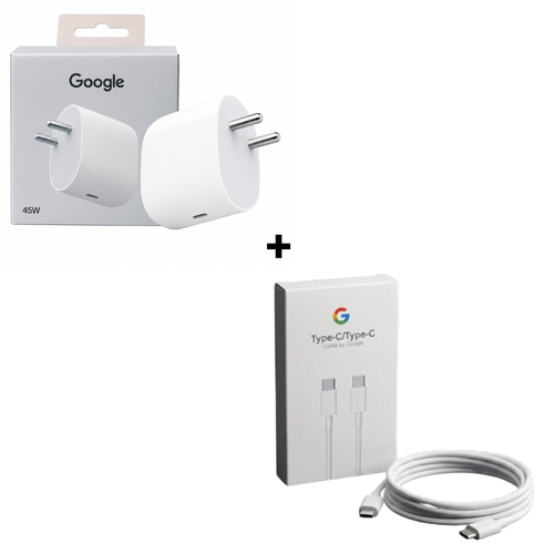 Google Original 45W Type C Fast Charger Adapter.