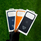 iPhone Metal Button Leather Case.