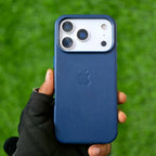 iPhone Metal Button Leather Case.
