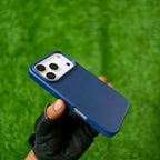iPhone Metal Button Leather Case.