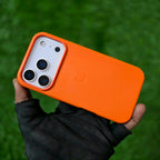 iPhone Metal Button Leather Case.
