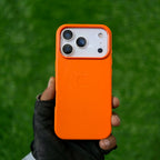 iPhone Metal Button Leather Case.