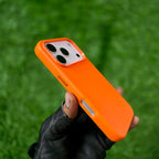 iPhone Metal Button Leather Case.