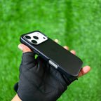 iPhone Metal Button Leather Case.