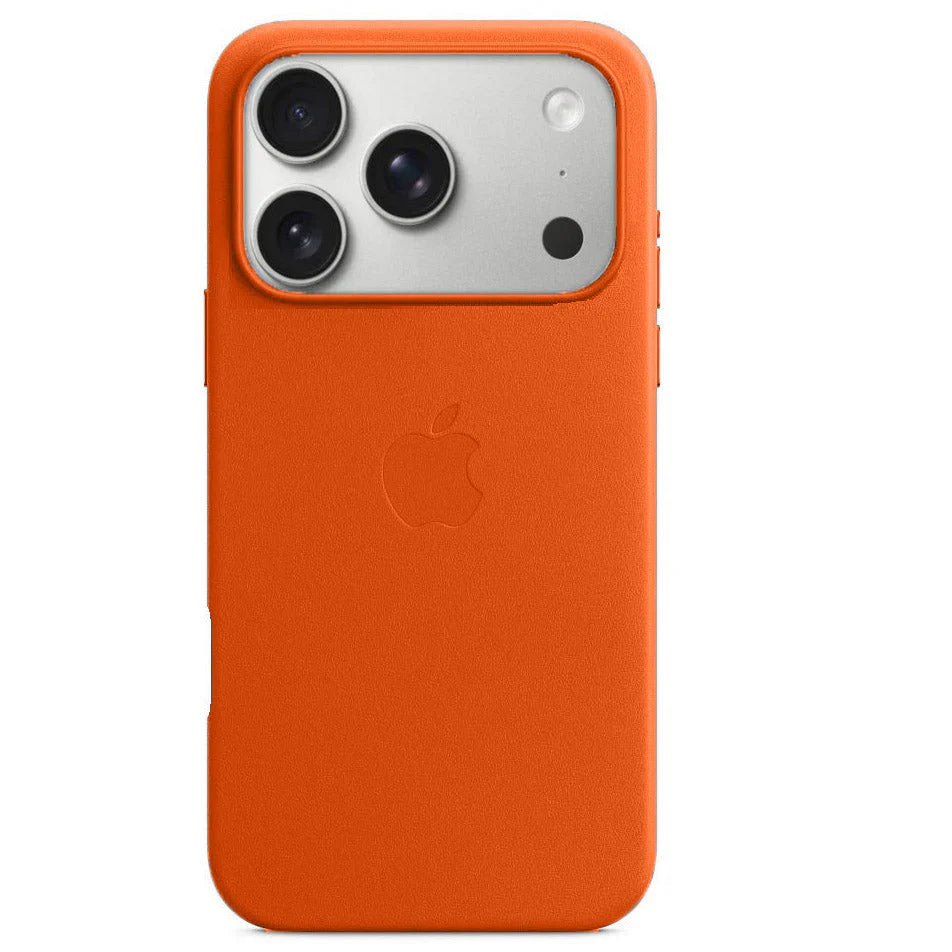 iPhone Metal Button Leather Case.
